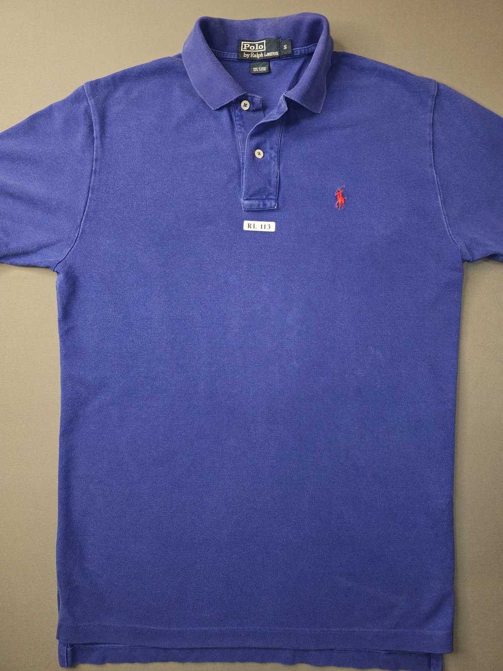 Vintage Polo Ralph Lauren Mesh Polo Shirt - Royal Blue - Size Small